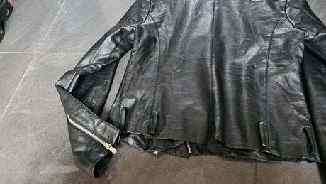 Koženková, kožená bunda s-m, s