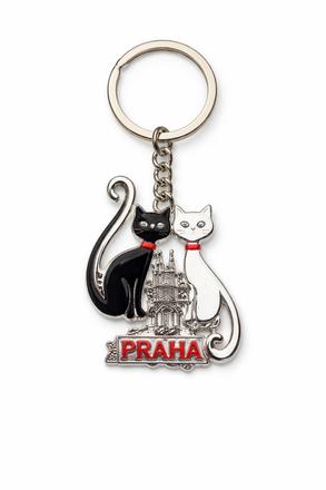 Prívesok na kľúče praha mačky, answear