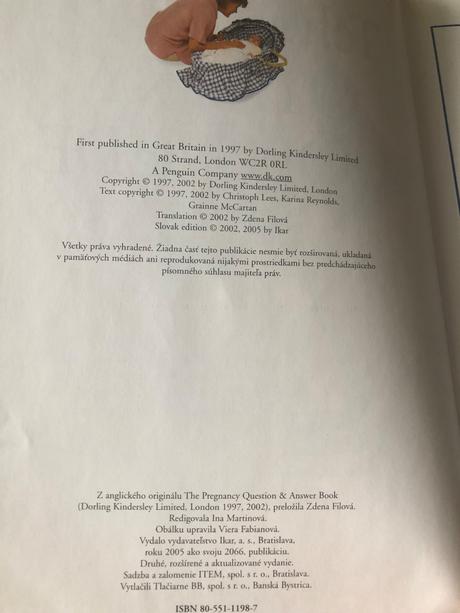 Kniha tehotenstvo otazky a odpovede, 