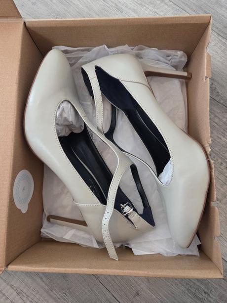 Biele lodičky s remienkom, next,41