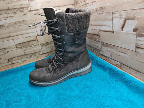 Rieker - remonte 40 - dámske kožené zateplené čižm, rieker,40