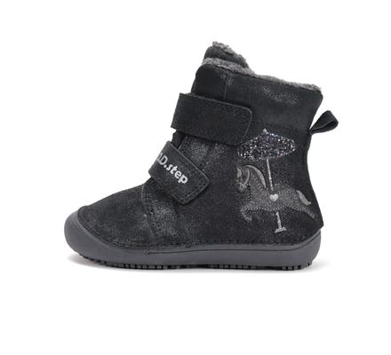 D.d. step - zimné topánky 063 black, d.d.step,25 - 30