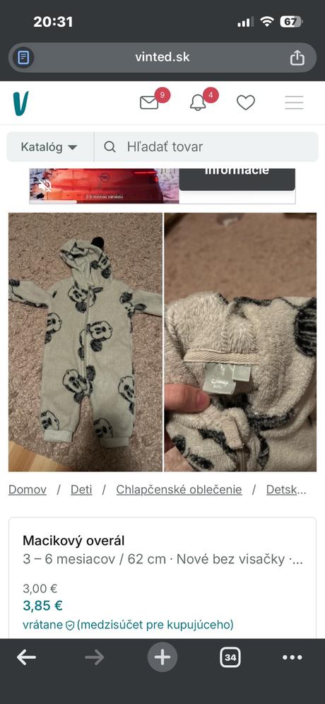 Oblečenie pre chlapca 62/68, 68–80