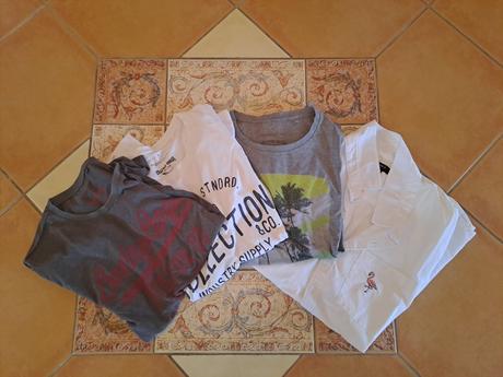 Mix tričká + košela xl, xl