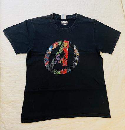Tricko marvel, next, cierne, 152, next,152
