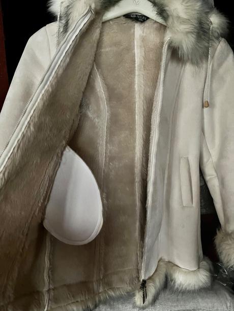 Dámsky zimný kožuch, s