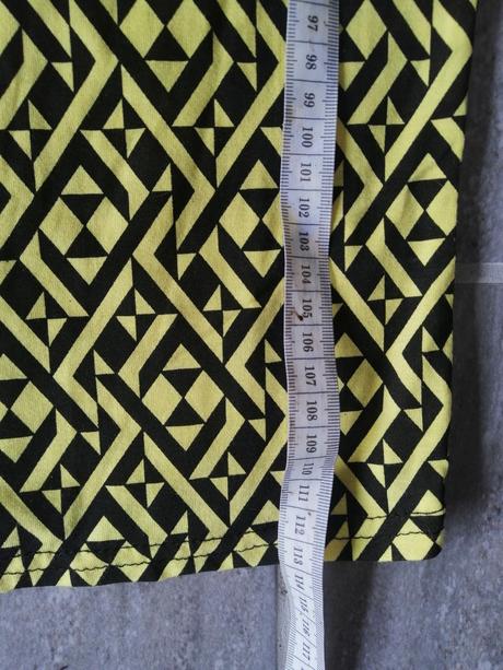 Žlté vzorované šaty clubl, v36-38, 36