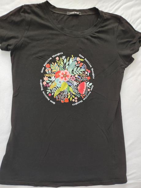 Bavlnené tričko s potlačou_grow positive thoughts,