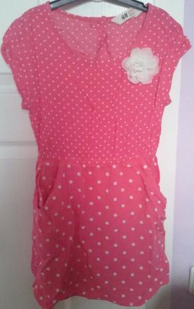 Šatky na leto top stav, h&m,122