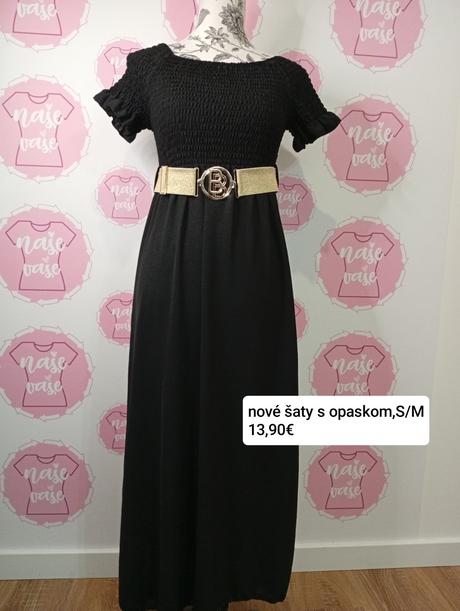 Nové šaty s opaskom s/m, 36 / 38 / m / s