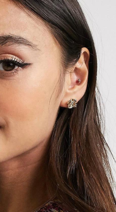 Náušnice - ruža, pieces