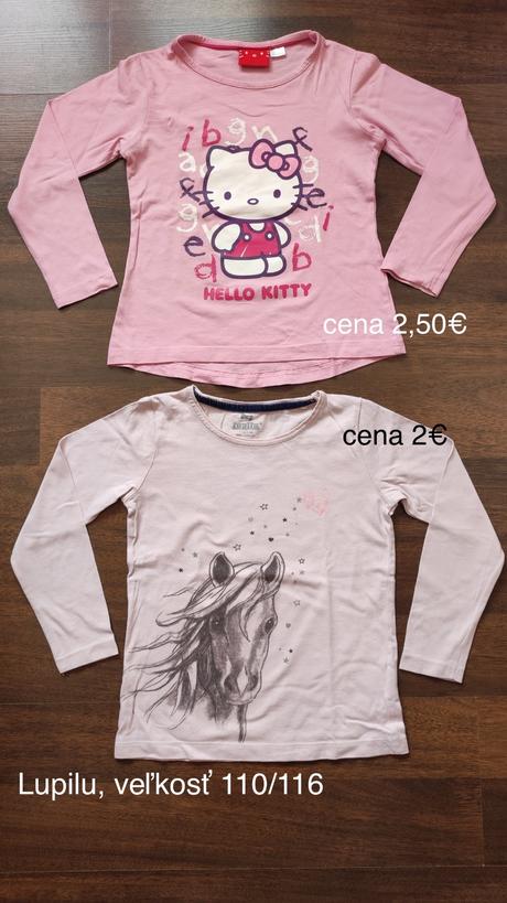 Tričká dlhý rukáv, 116