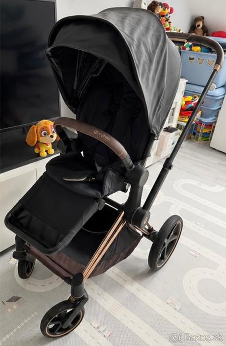 Cybex priam rose gold podvozok + vanička + š.časť, cybex,cybex priam so sedadlom lux seat