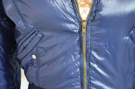 Zimná bunda petrolejovej farby-m, m