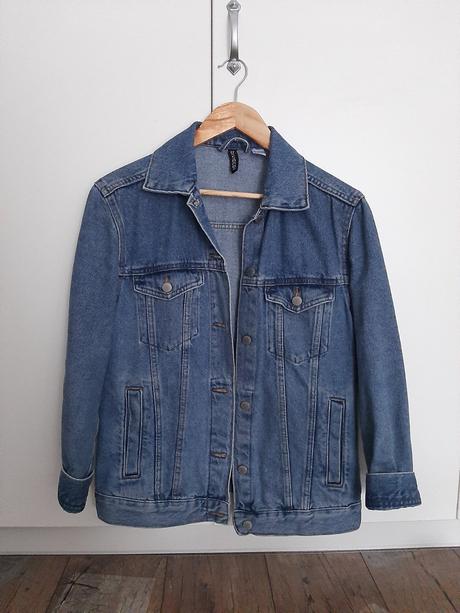 Riflová bunda, h&m,34