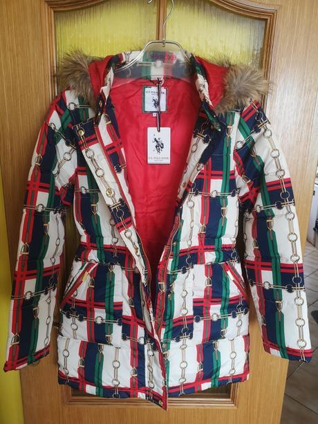 U.s. polo assn. dievčenská zimná bunda 12-13 rokov, u.s. polo assn.,152 / 158