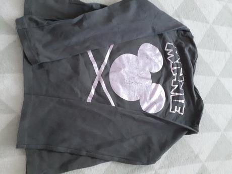 Sivy dievcensky pulover s obrazkom minnie, zara,116