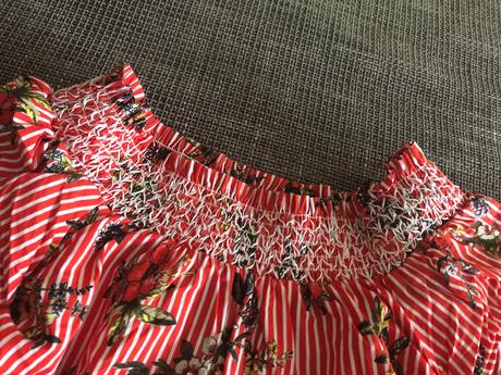 Cervena kvietkova tunika, river island, 7-8 rokov, river island,128