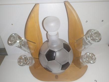 Ozdobná fľaša futbal, 
