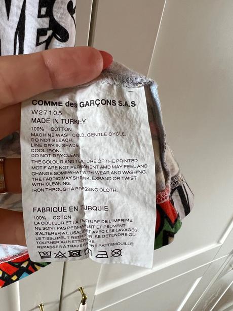 Tričko comme de garcons, s