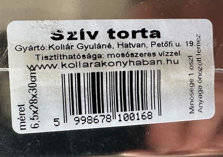 Nová forma na tortu v tvare srdiečka za 10eur, 