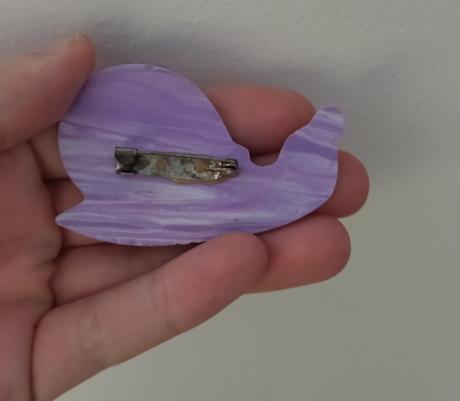 Handmade brošňa slimák, 