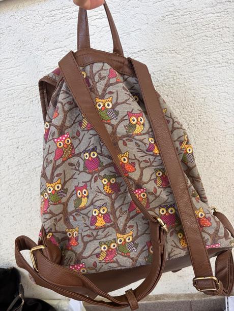 Sova sovy latkovy ruksak batoh velmi pekny owl ba,