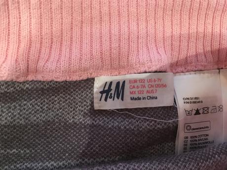 Teplá zebrová sukna, h&m,122