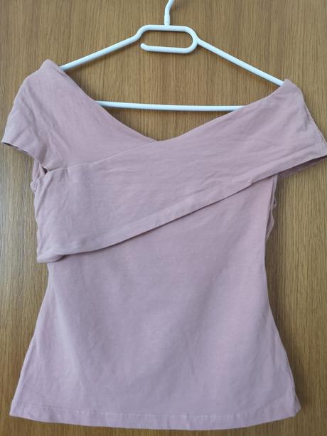 Pudrove tricko s, h&m,s
