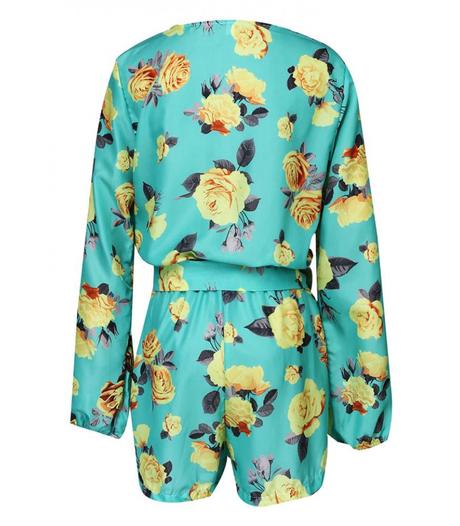 Letny overal floral, s