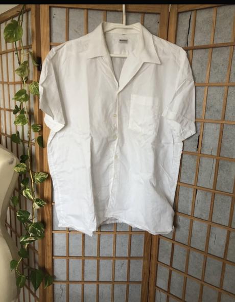 Biela pánska košeľa/ biela vintage košeľa pánska, william & delvin,l