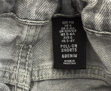 Rifľové šortky veľ. 116, h&m,116