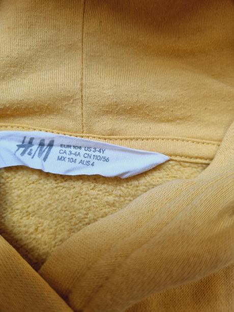 B1886 mikina jednorožec, h&m,104