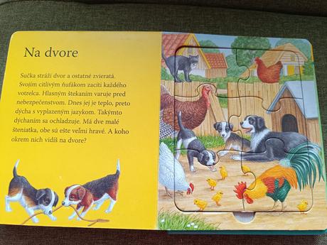 Gazdovstvo kniha s puzzle,