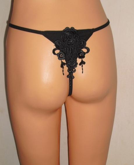 Sexy ozdobene tangaciky, s