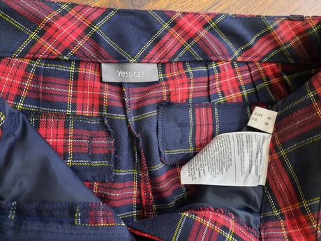 Kockované nohavice, yessica,36