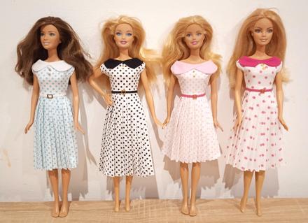 Šaty pre barbie,
