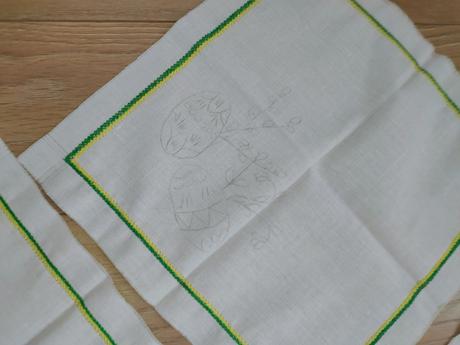 Súprava obrusov s predtlačou, veĺkonočný motív,