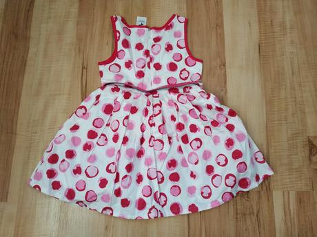 Dievčenské letné šaty s opaskom veľ. 92, palomino,92