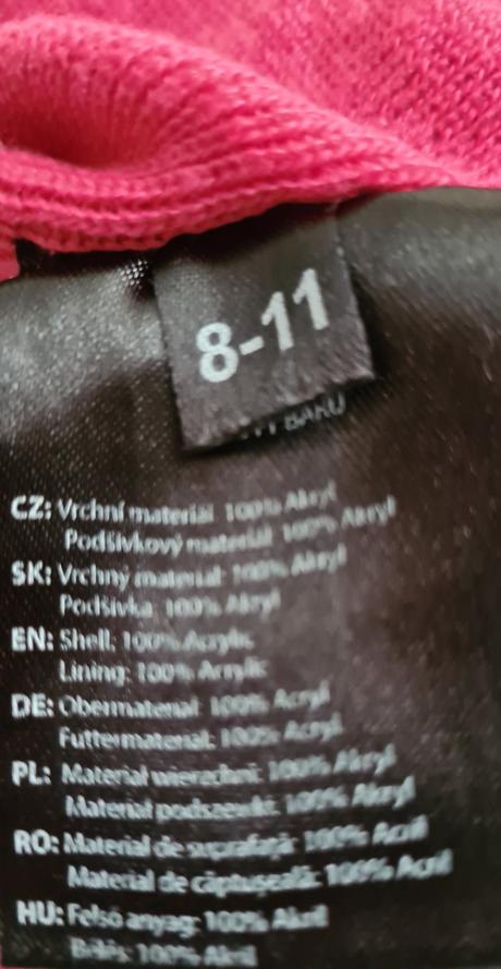 Zimná čiapka pre dievča, 98