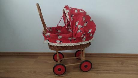 Retro prútený kočík, 