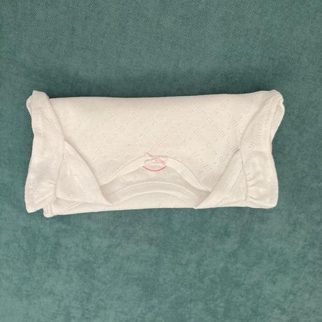 Body biele, perforovane, baby club,56