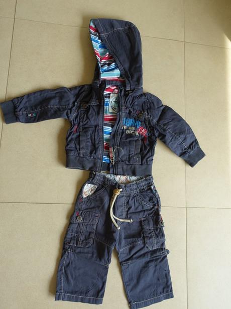 Bavl bunda + nohavice vel. 74, mariquita,74