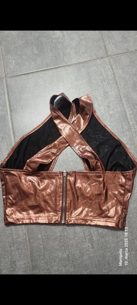 Metalicky sexy top s/m, s