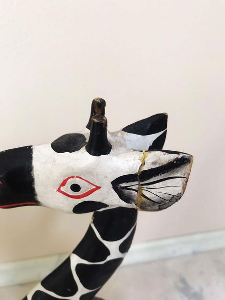 Etno socha z teakového dreva,