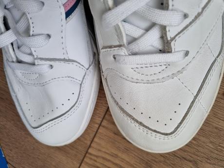 Biele kožené botasky adidas veľ. 37, adidas,37