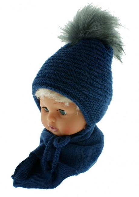 Dojčenský set čiapka a šal mix farieb, 