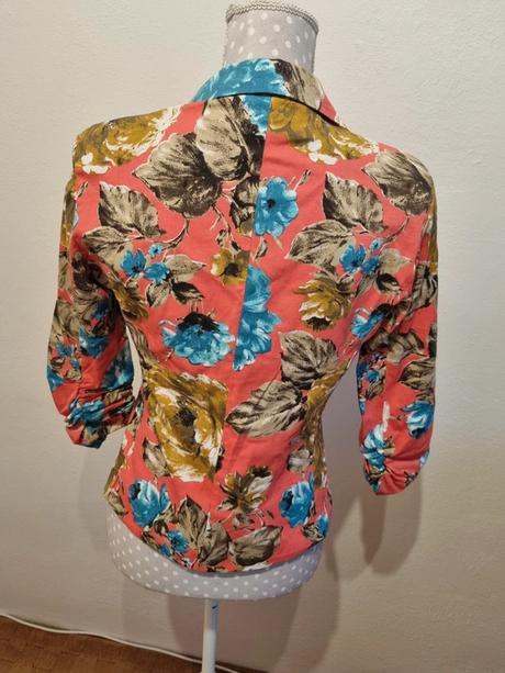 Farebné elastické sako 38, 38