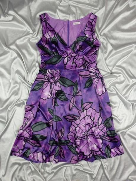 Kvalitné saténové šaty, orsay,38