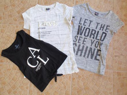 Tričká 3x - cena spolu, 134